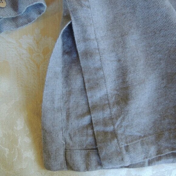 Linenfox Gray Vika Wool & Linen Shirt XS *Oversized* - Picture 7 of 10